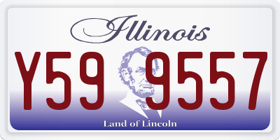 IL license plate Y599557