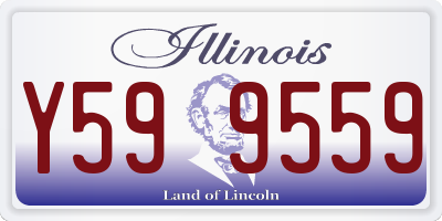 IL license plate Y599559