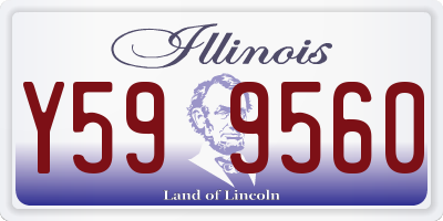 IL license plate Y599560