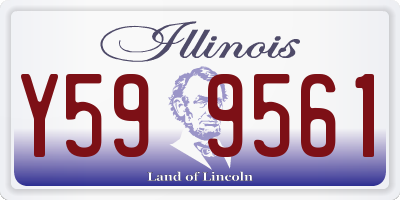 IL license plate Y599561