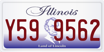 IL license plate Y599562