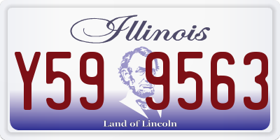 IL license plate Y599563