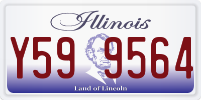 IL license plate Y599564