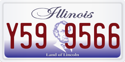 IL license plate Y599566