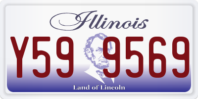 IL license plate Y599569
