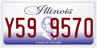 IL license plate Y599570
