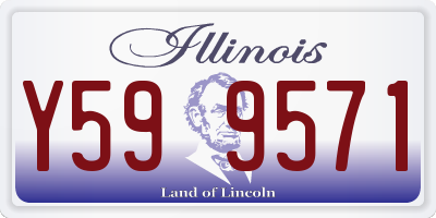 IL license plate Y599571