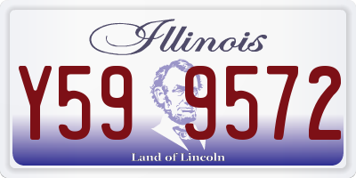 IL license plate Y599572