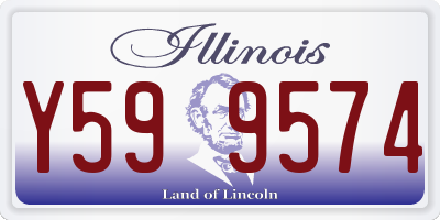 IL license plate Y599574