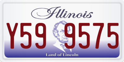 IL license plate Y599575