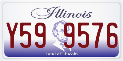 IL license plate Y599576