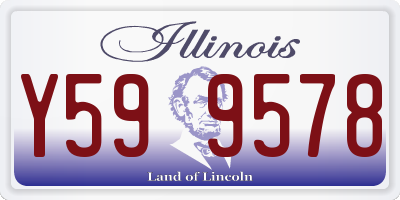 IL license plate Y599578