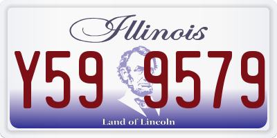 IL license plate Y599579