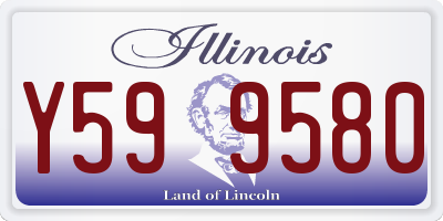 IL license plate Y599580