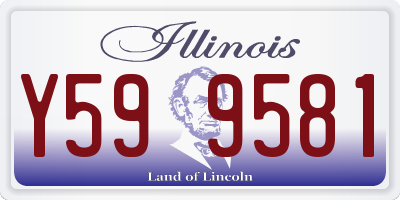 IL license plate Y599581