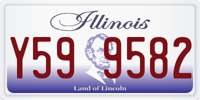 IL license plate Y599582