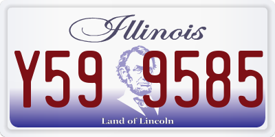 IL license plate Y599585