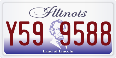 IL license plate Y599588