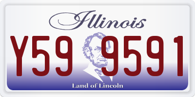 IL license plate Y599591