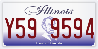IL license plate Y599594