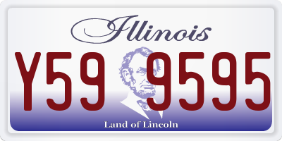 IL license plate Y599595