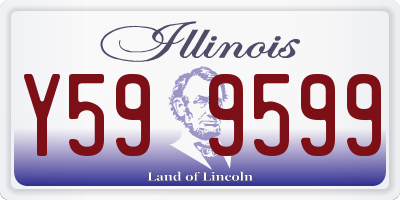 IL license plate Y599599