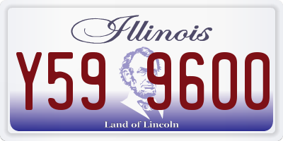IL license plate Y599600