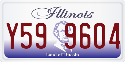 IL license plate Y599604