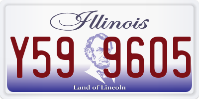 IL license plate Y599605