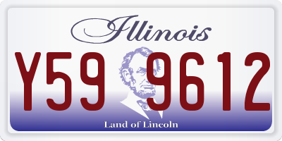 IL license plate Y599612