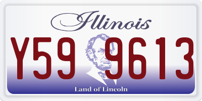 IL license plate Y599613