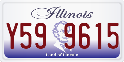 IL license plate Y599615