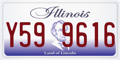 IL license plate Y599616
