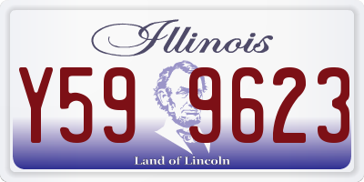 IL license plate Y599623