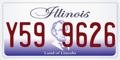 IL license plate Y599626