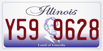 IL license plate Y599628