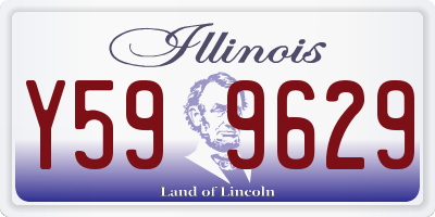 IL license plate Y599629