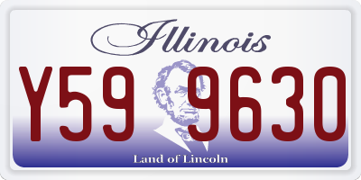 IL license plate Y599630