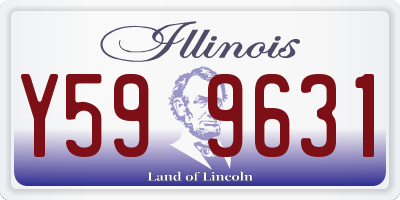 IL license plate Y599631