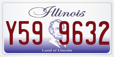 IL license plate Y599632