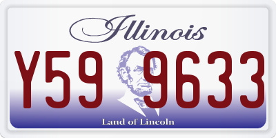 IL license plate Y599633