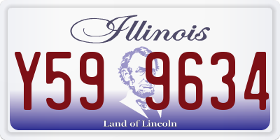 IL license plate Y599634