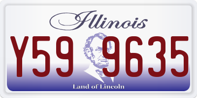 IL license plate Y599635