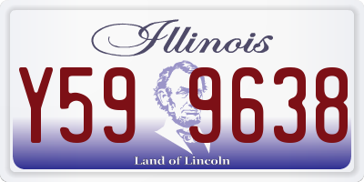 IL license plate Y599638