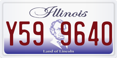 IL license plate Y599640