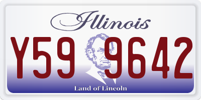 IL license plate Y599642