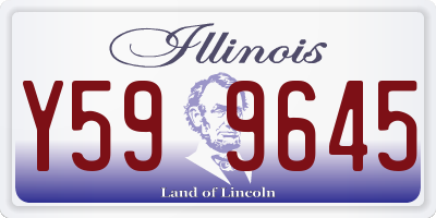 IL license plate Y599645
