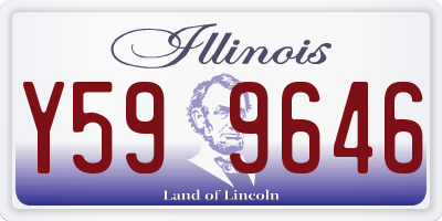 IL license plate Y599646