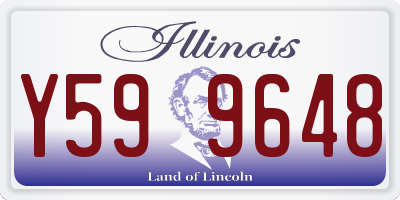 IL license plate Y599648