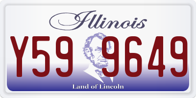 IL license plate Y599649